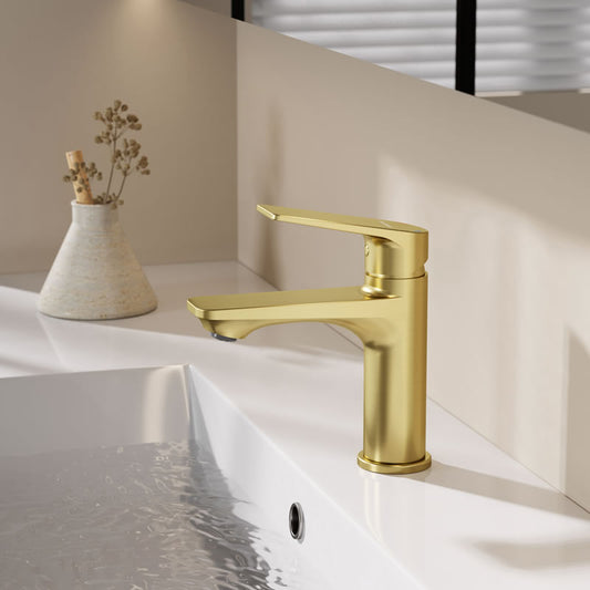 Kalumi 23001QT Basin Faucet – Brushed Gold